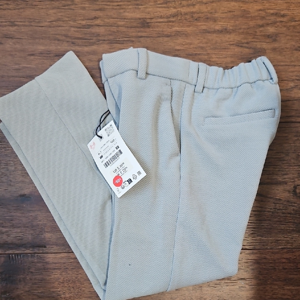 Zara Kids Gray Formal Trousers